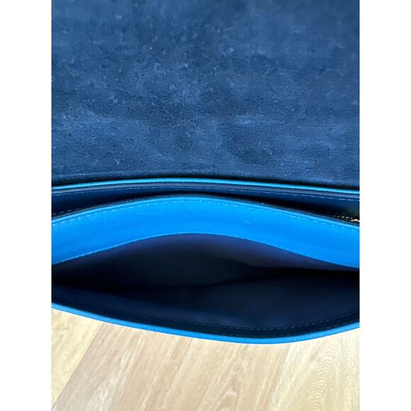 John Lewis & Partners Teal Leather Crossbody - Picture 4 of 11